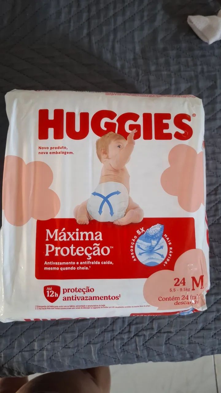 Fralda Huggies M Máxima Proteção 