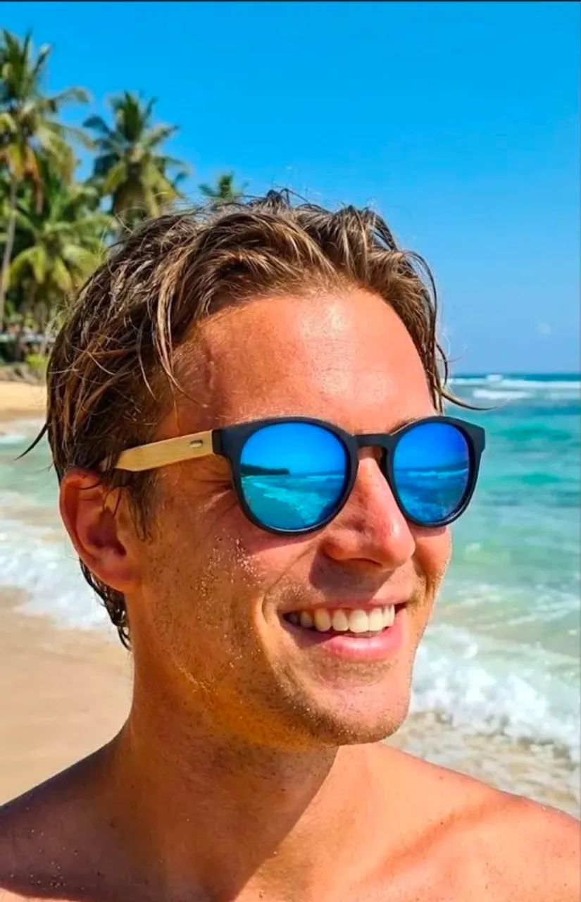 Óculos espelhado Bambu UV 400