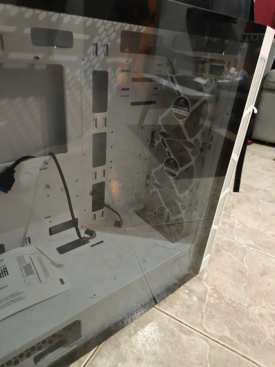Gabinete gamer THALATHA Draxen branco  - Foto 2