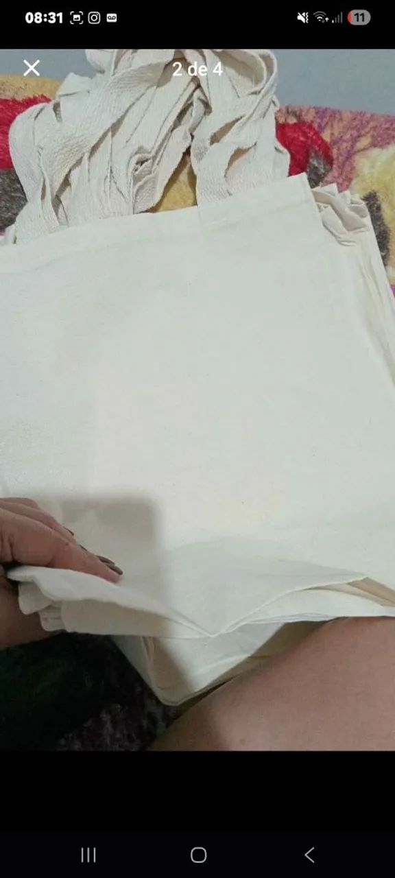 Eco bags Algodão CrU - Foto 4