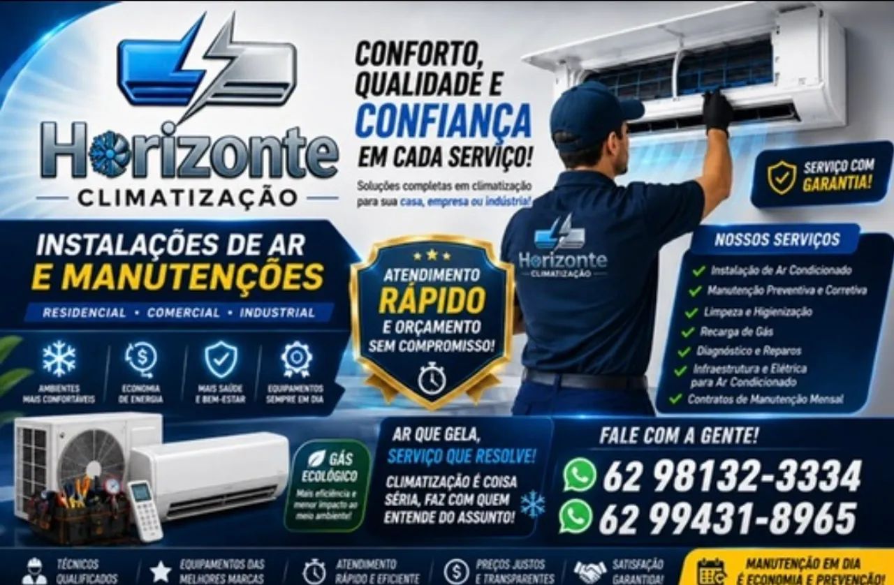 Instalações e manutenções de seu ar condicionado 