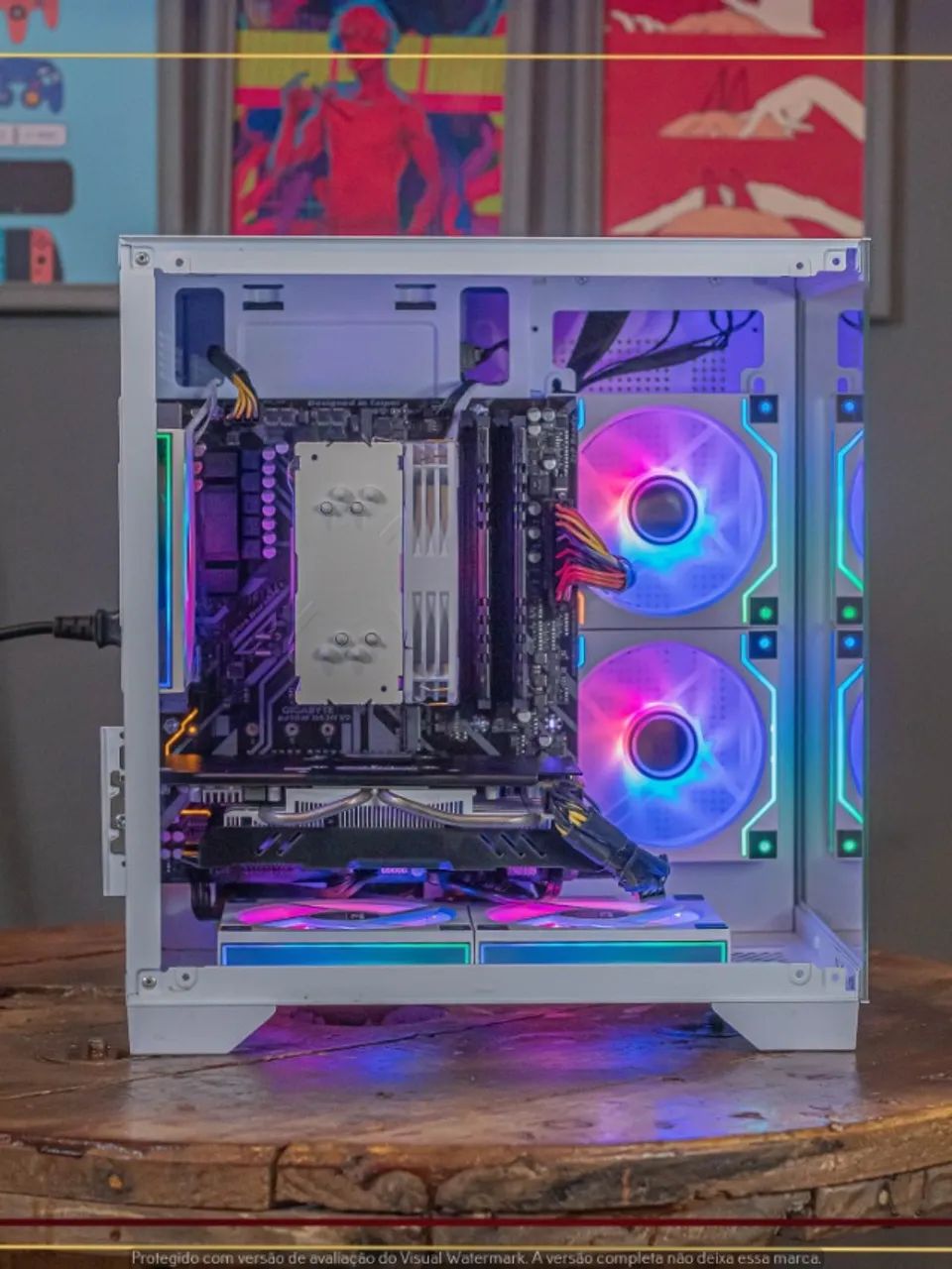 Setup Ryzen 5 3600, 16gb, 1tb SSD, RX 580 8gb, Air Cooler, Fonte 450W, Gab. Aquário - Foto 2