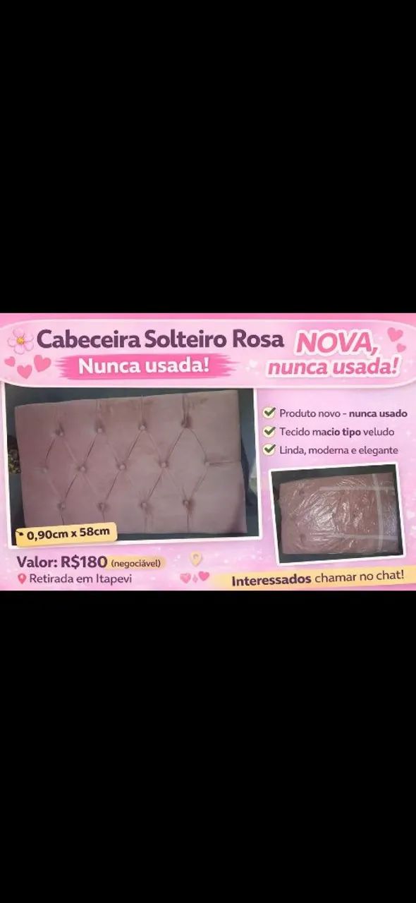 Cabeceira cama solteiro 