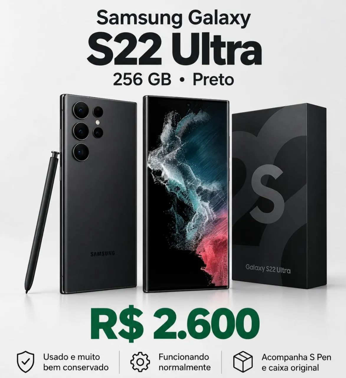 Celular Samsung Galaxy S22 Ultra 256 GB