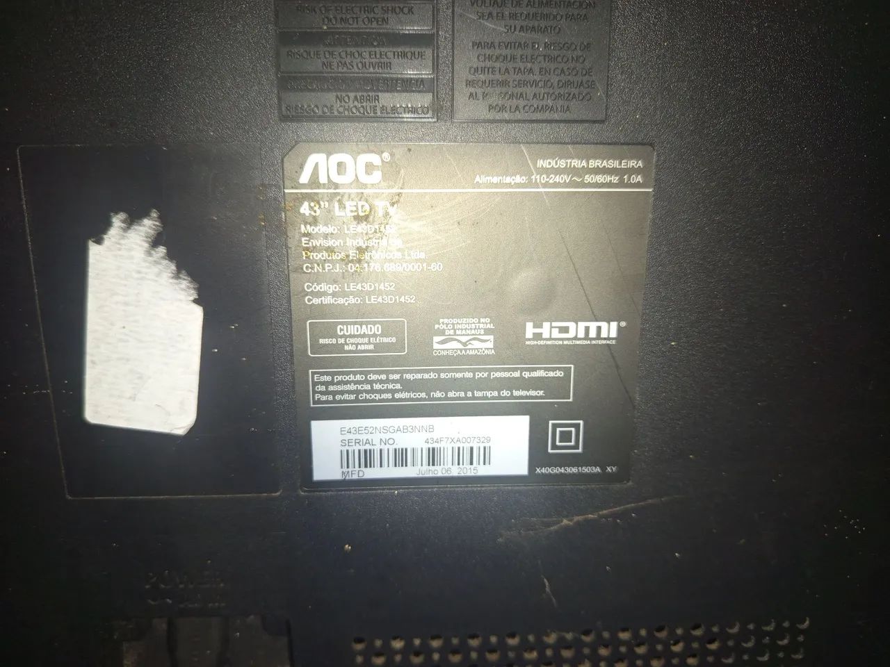 Tv AOC para retirada de peças - Foto 4