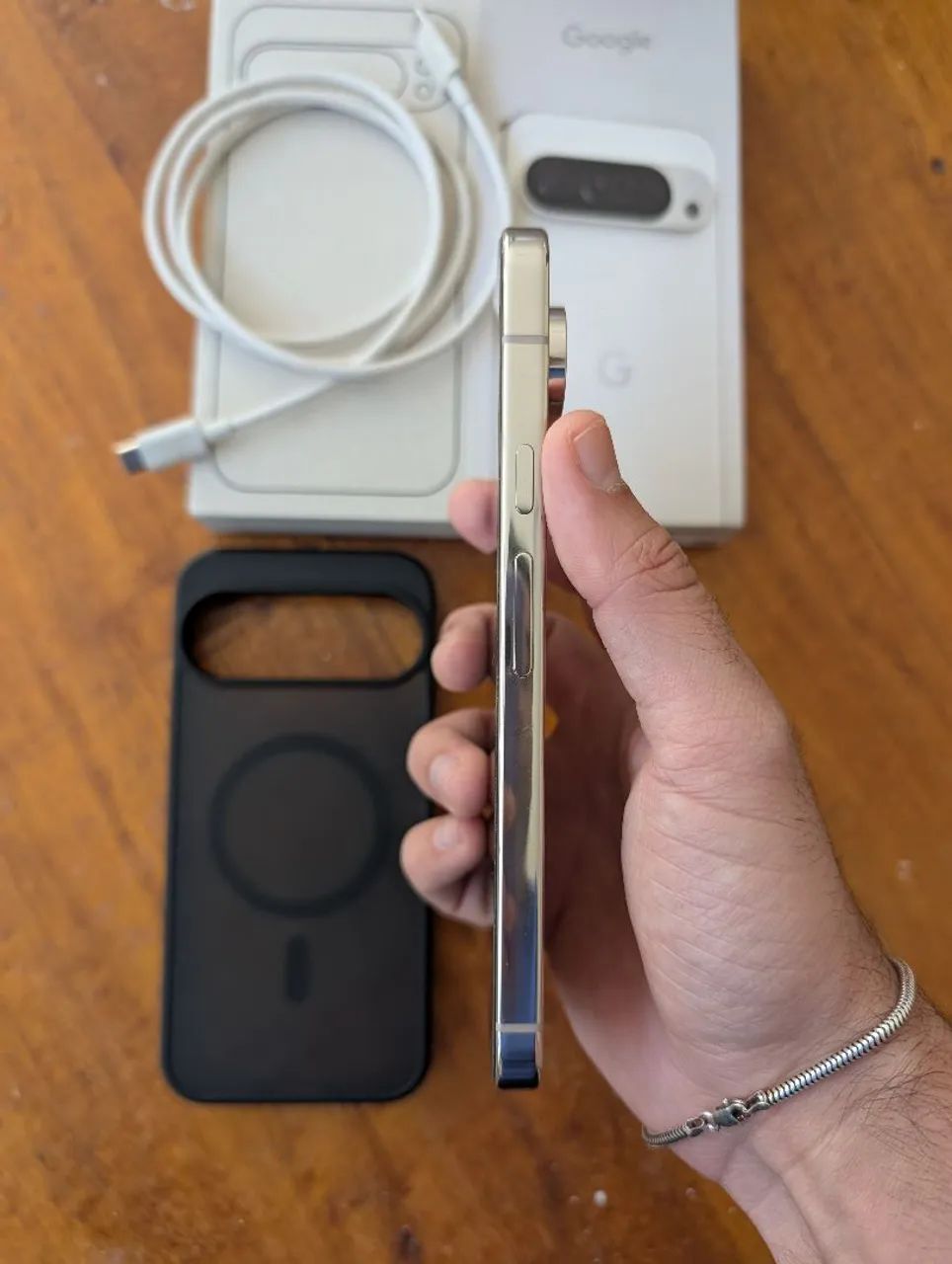 Google pixel 9 pro xl branco 128gb PERFEITO (Caixa, cabo, película e capa)  - Foto 4