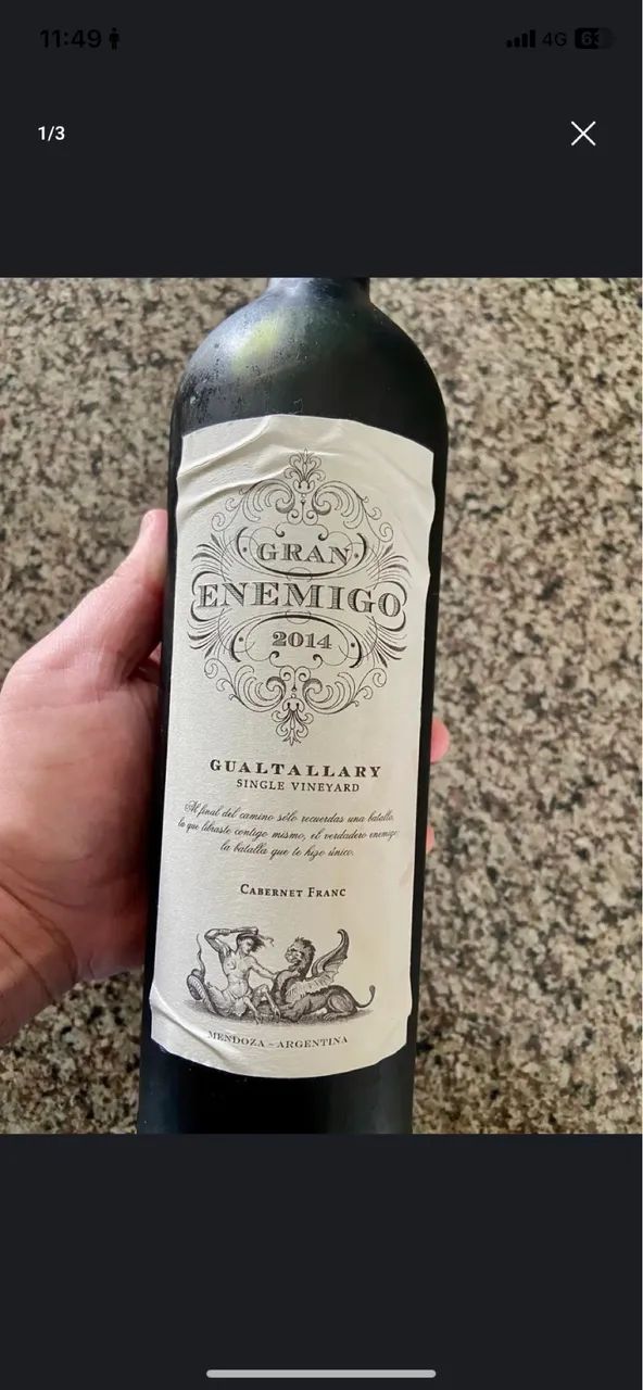 Gran Enemigo Single Vineyard Gualtallary 2014 - Foto 2