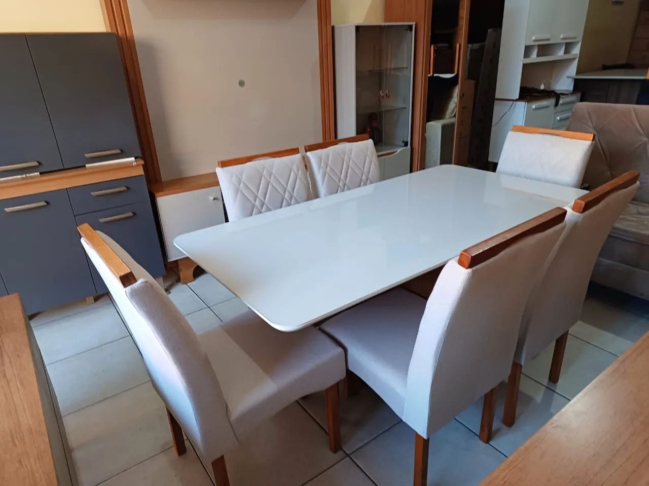 Jogo Completo De Mesa De Jantar 6 Lugares. - Foto 2