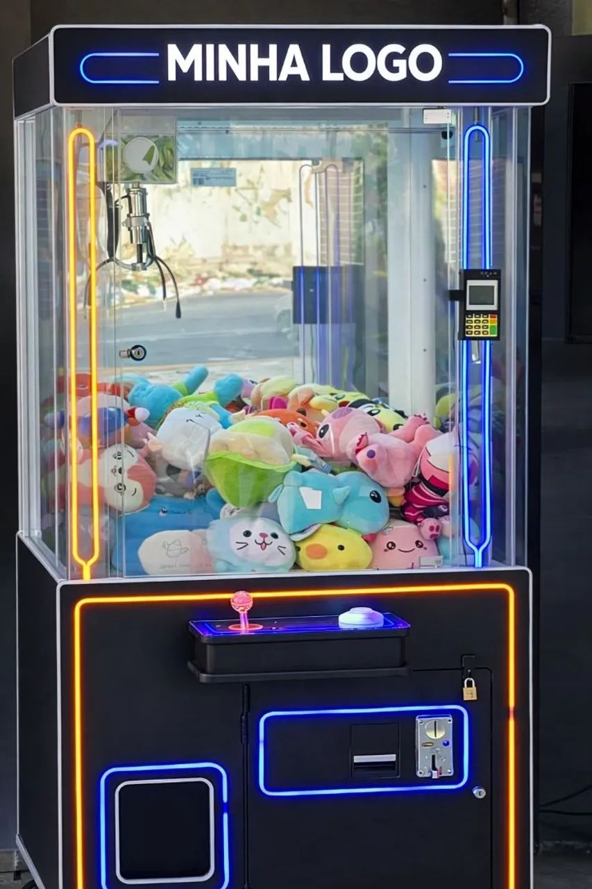 Máquina de Pegar Pelúcia completa.(débito, crédito e pix)