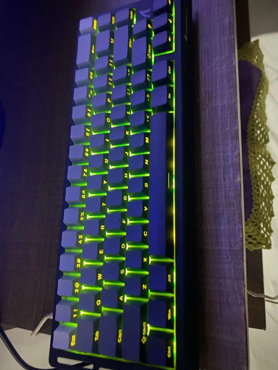Teclado com fitinha Attack shark 68he gamer 