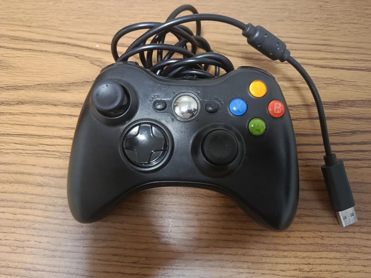 Controle Xbox 360 e PC USB com fio - Funcionando 100%