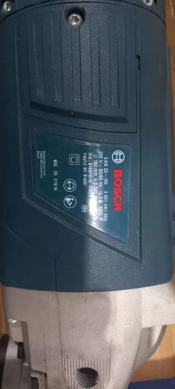 Esmerilhadeira angular bosch 2200w 220v - Foto 2