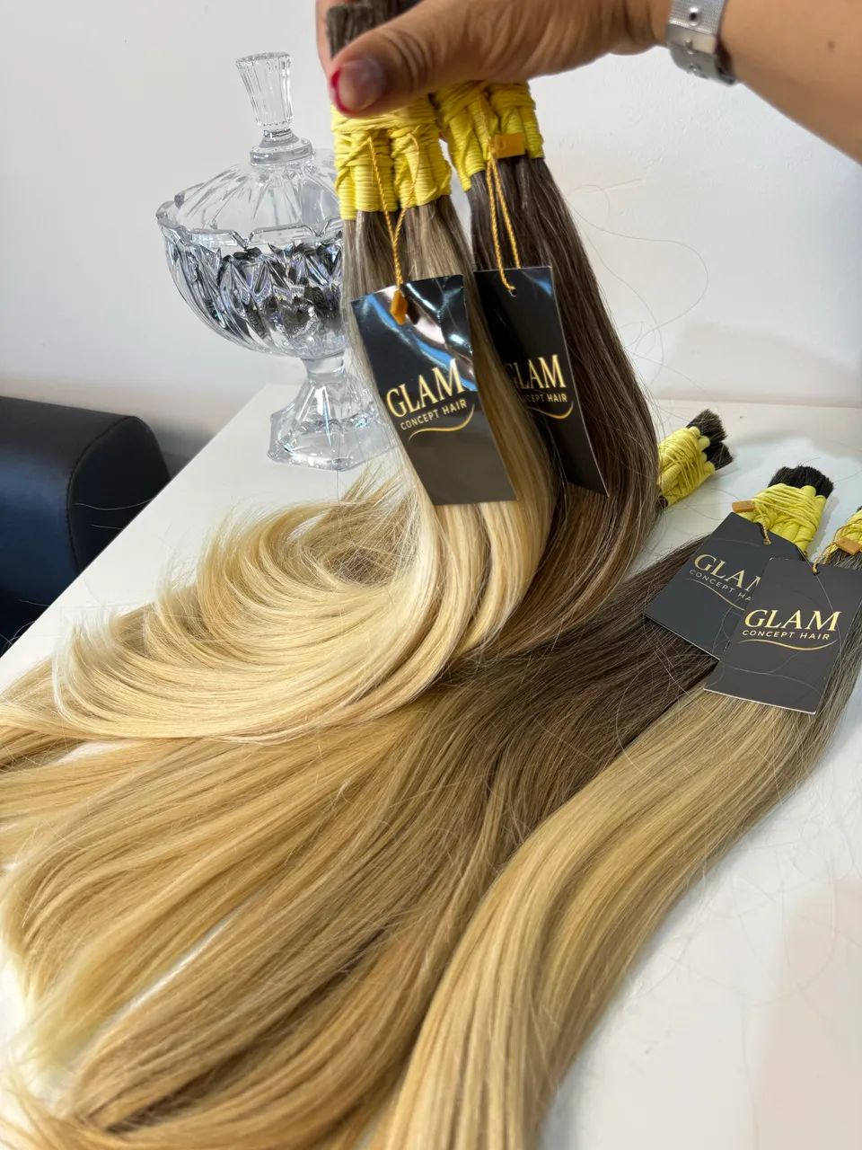 Cabelo loiro 50 cm  - Foto 3