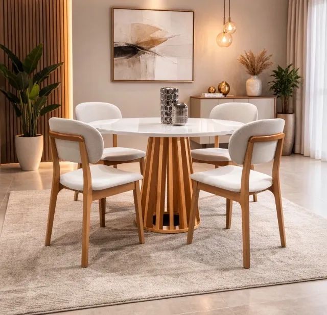 Conjunto de Jantar Siena Prime 4 Lugares