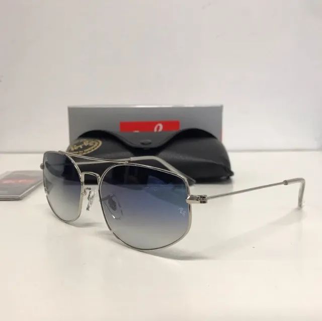 óculos de sol ray ban explorer azul - Foto 3