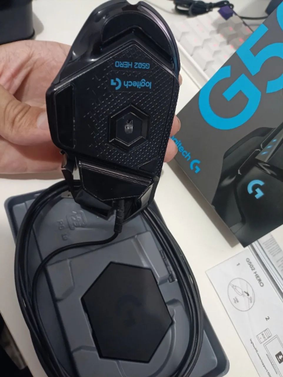 Logitech G502 hero com fio - Foto 4