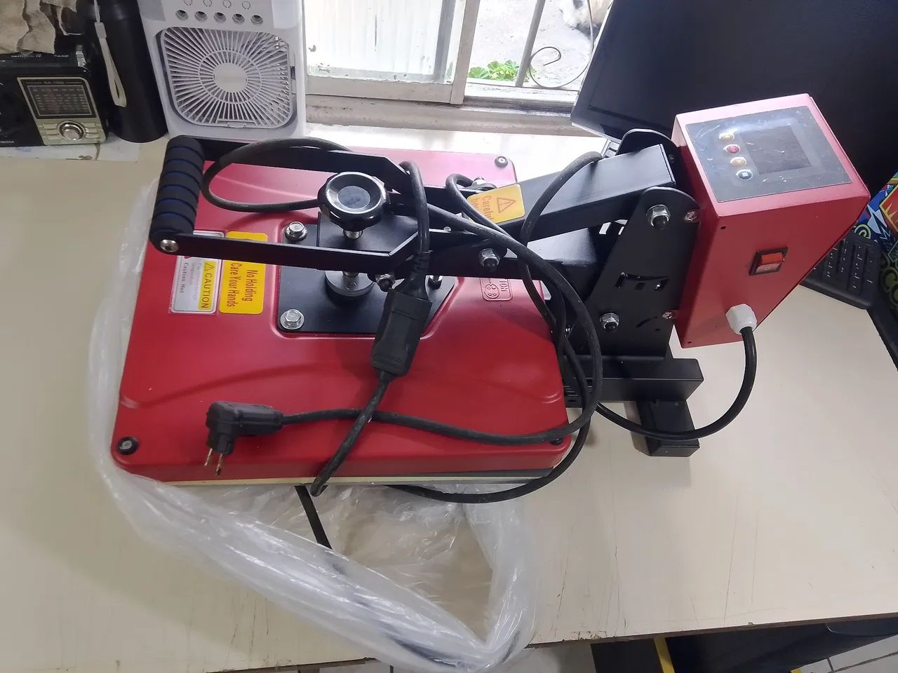 Gaveta prensa térmica para sublimação 38x38 nova com NF - Foto 4