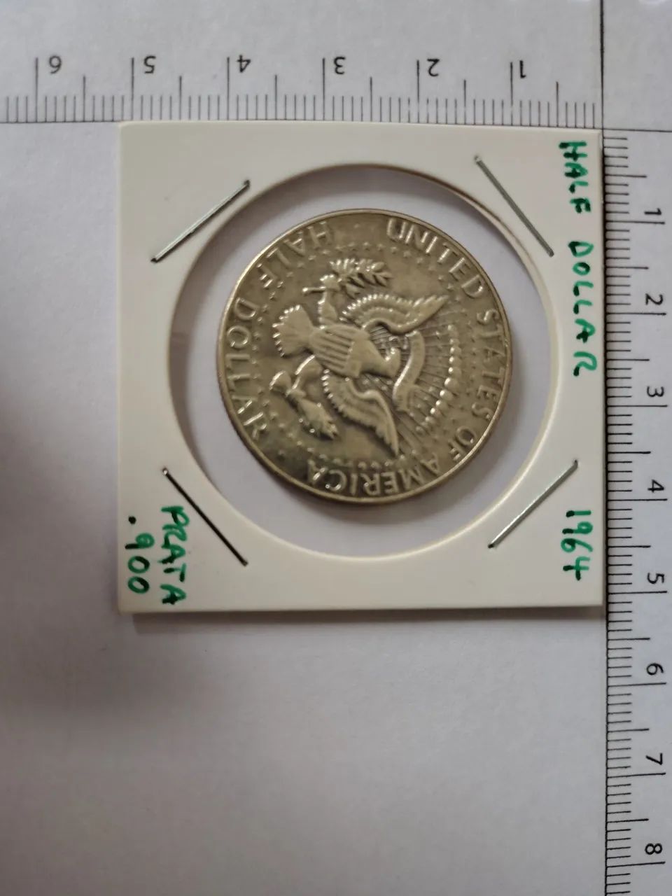 [VENDA] MOEDA DE PRATA .900 - HALF DOLLAR 1964 (KENNEDY)