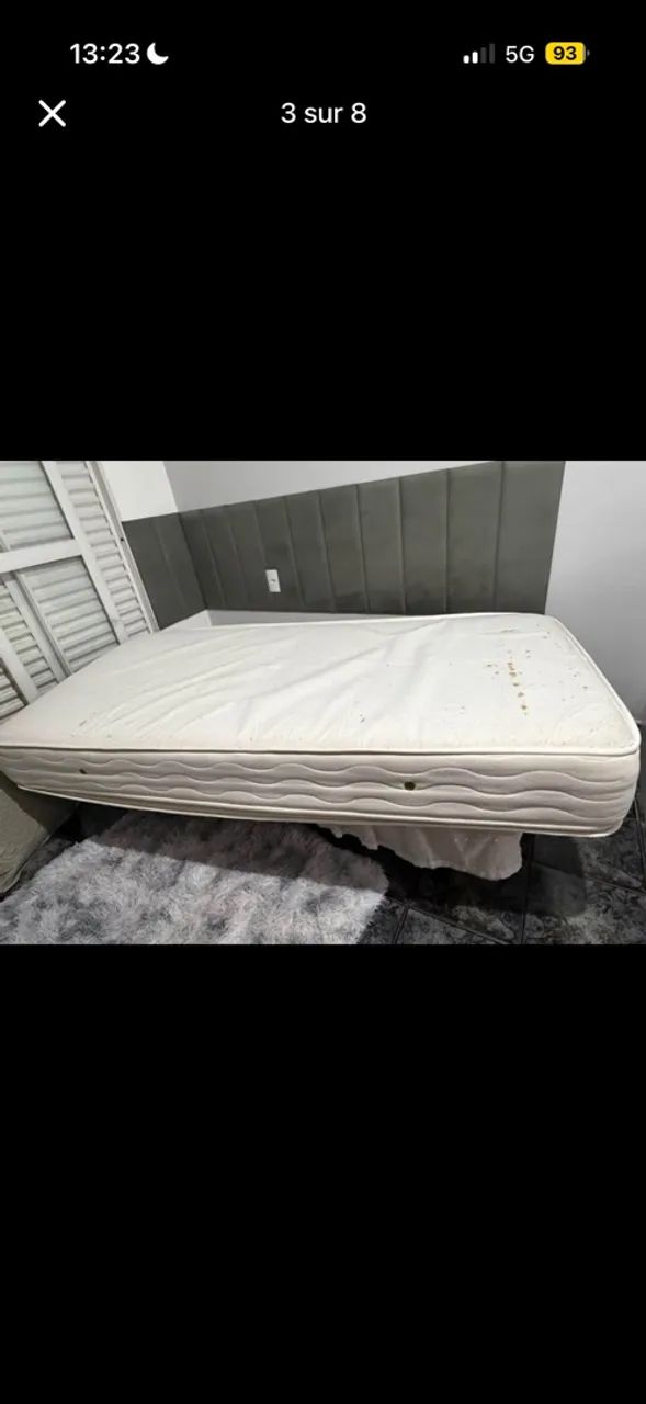 Cama de solteiro king com box + colchao - Foto 5