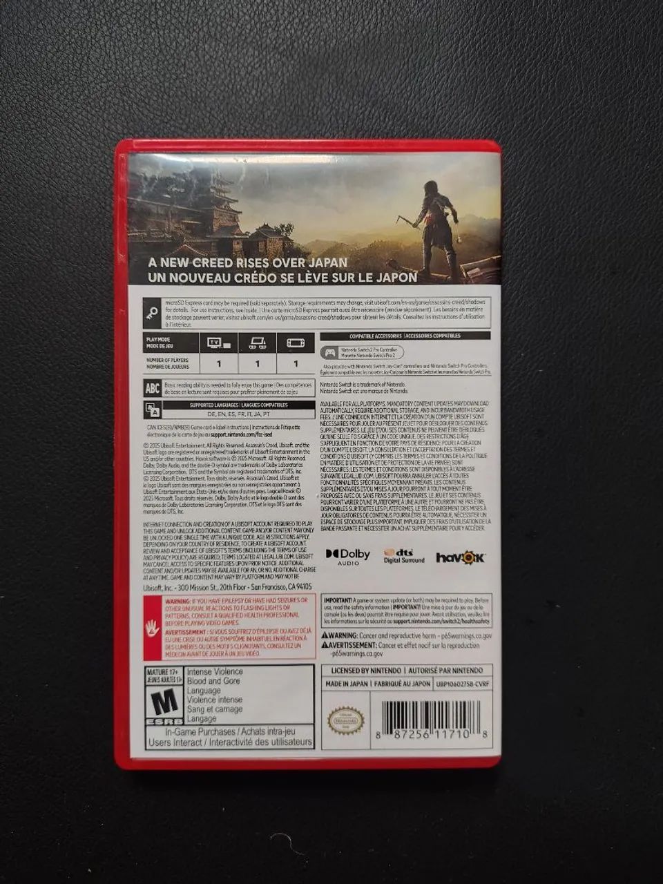 Assassina Creed shadow Nintendo switch 2 - Foto 4