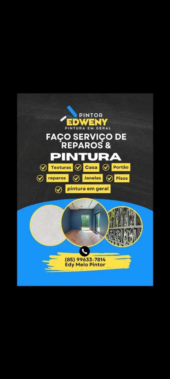 Serviços de qualidade e responsabilidade com a gente pintura consertos em gerais