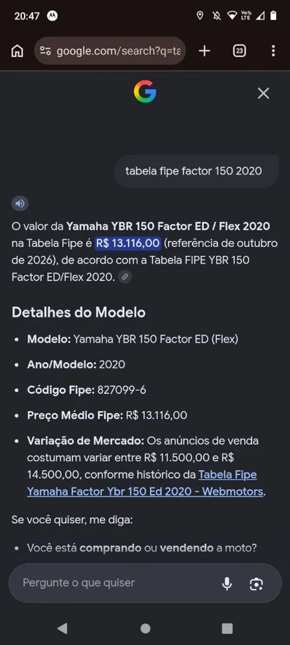Factor 150 2020 preta $10.500