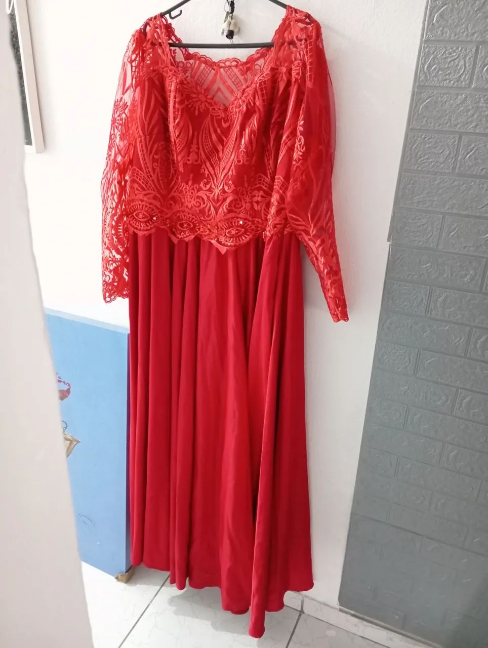 Vestido formatura Vermelho G - Foto 4