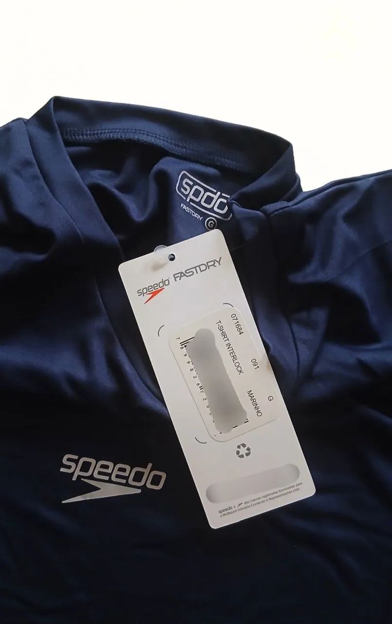 Camiseta Original Speedo Interlock Masculino - Azul Marinho - Foto 3