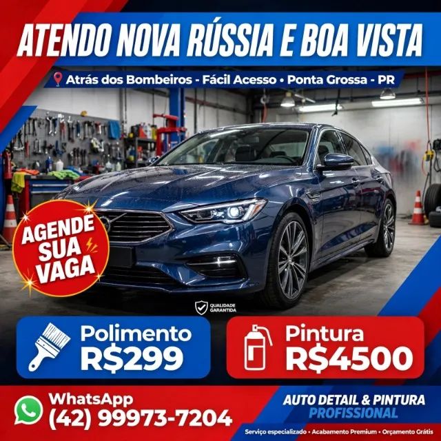 Pintura automotiva e polimento 