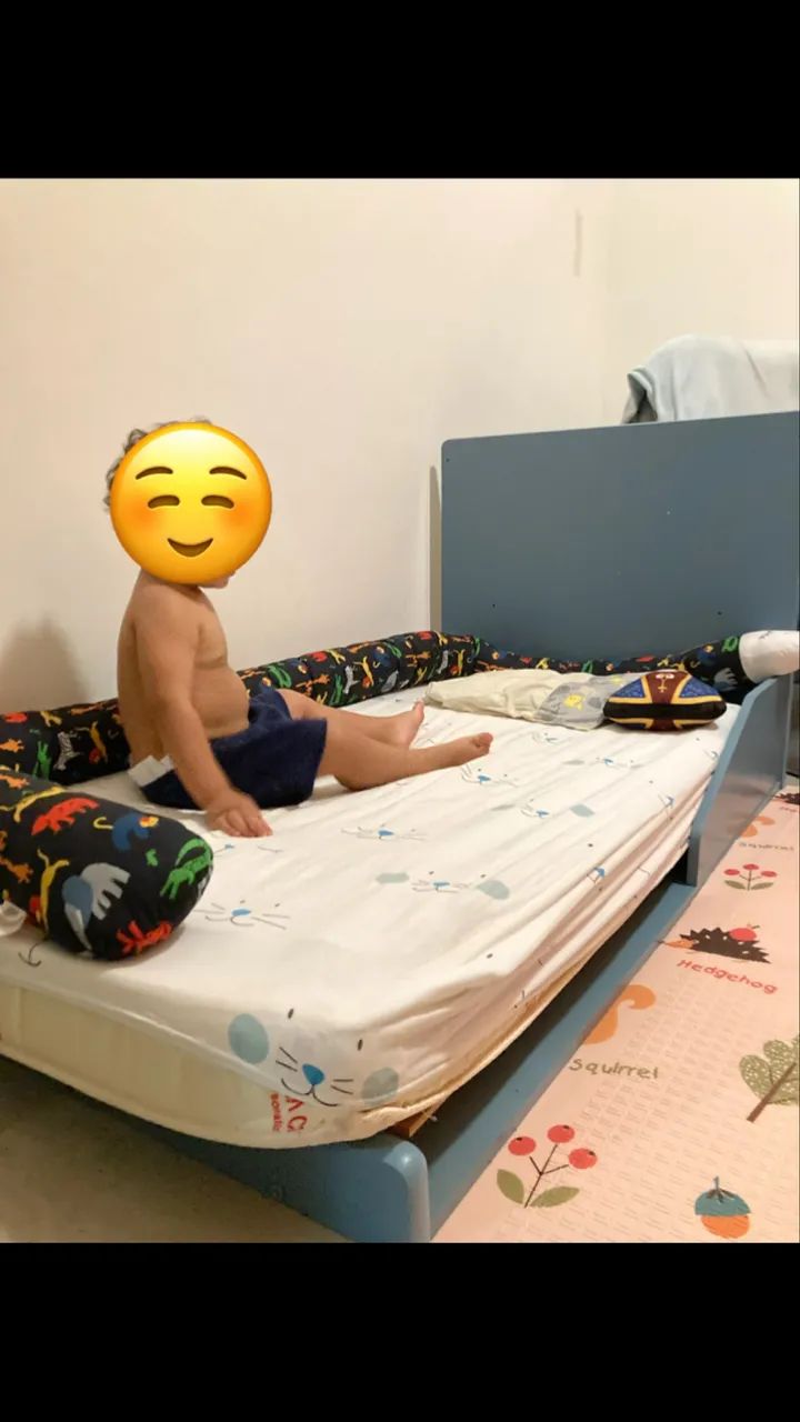 Berço Retrô Theo Azul - Foto 4