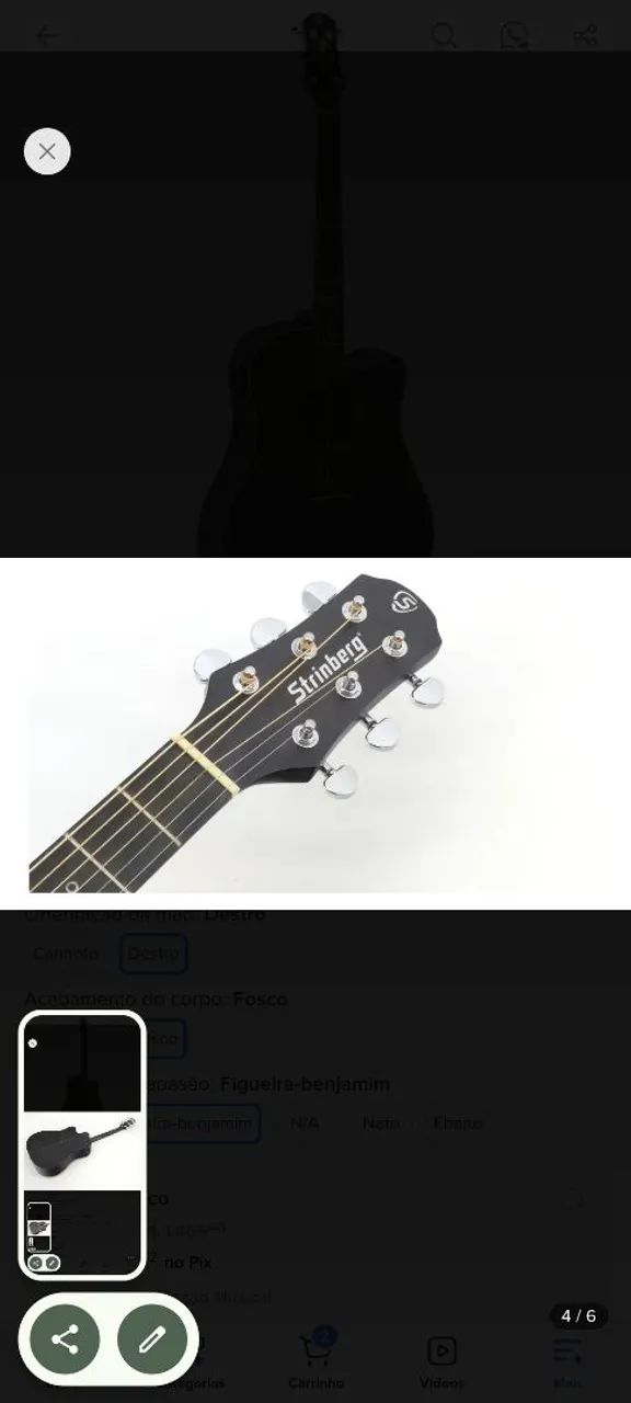 Violão Steinberg elétrico  - Foto 3