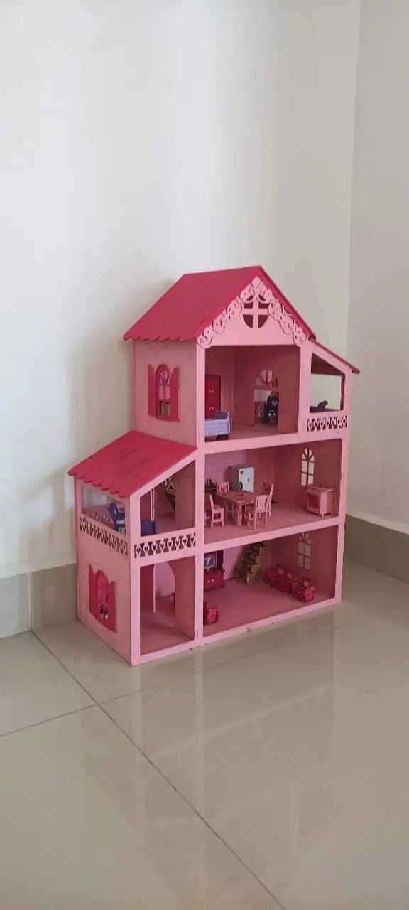 Casinha de Boneca de Madeira  - Foto 3