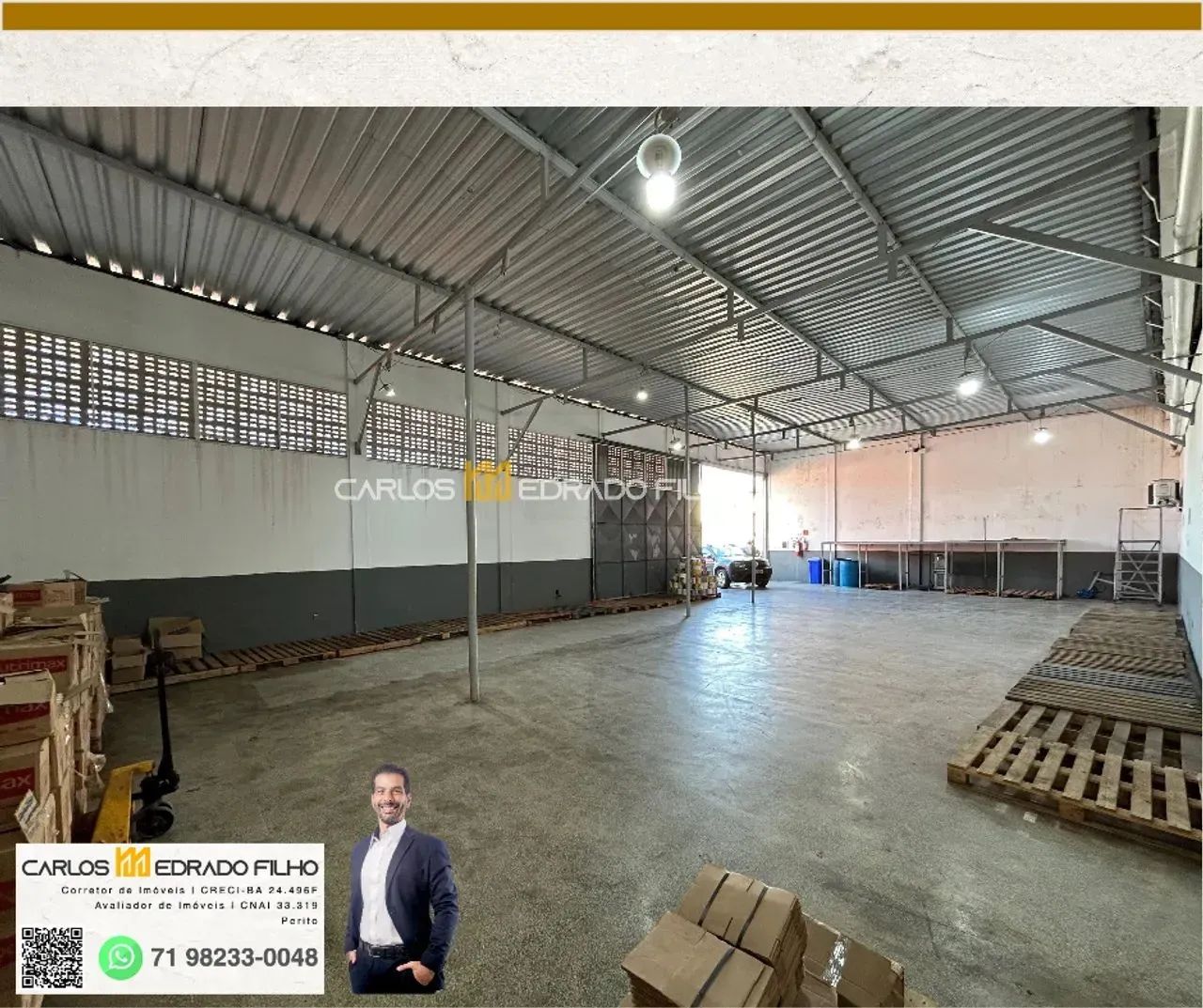 Galpão Logístico 1.050 m² com Mezanino Amplo  Fácil Acesso à CIA/Aeroporto - Lauro de Frei - Foto 5