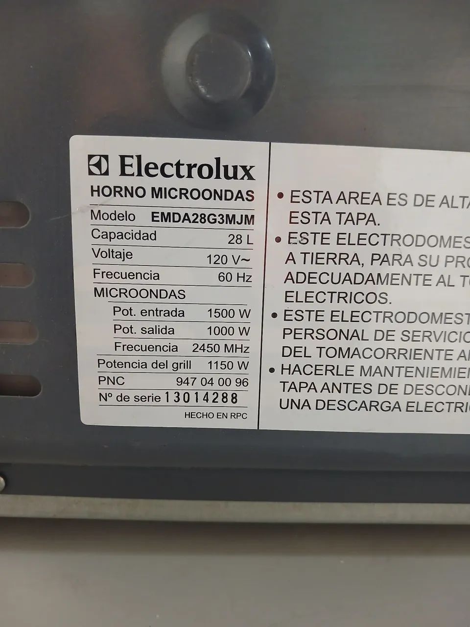 Microondas Electrolux 28L 127V espelhado e cinza com grill funcionando tudo perfeitamente  - Foto 3