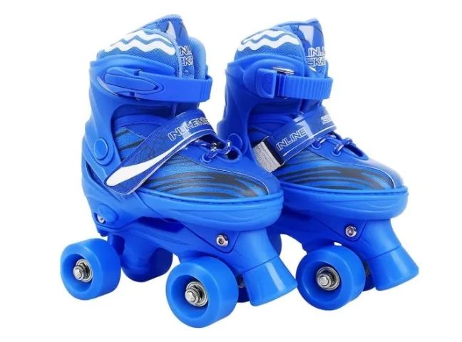 Patins Infantil Roller Ajustável 4 Rodas Rodinha Proteção tamanho 33-36