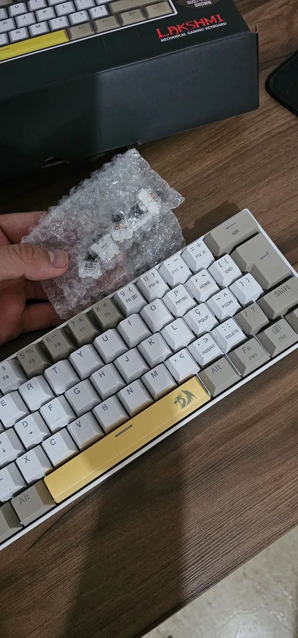 Teclado Red Dragon Lakshmi switch brown - Periféricos e Acessórios