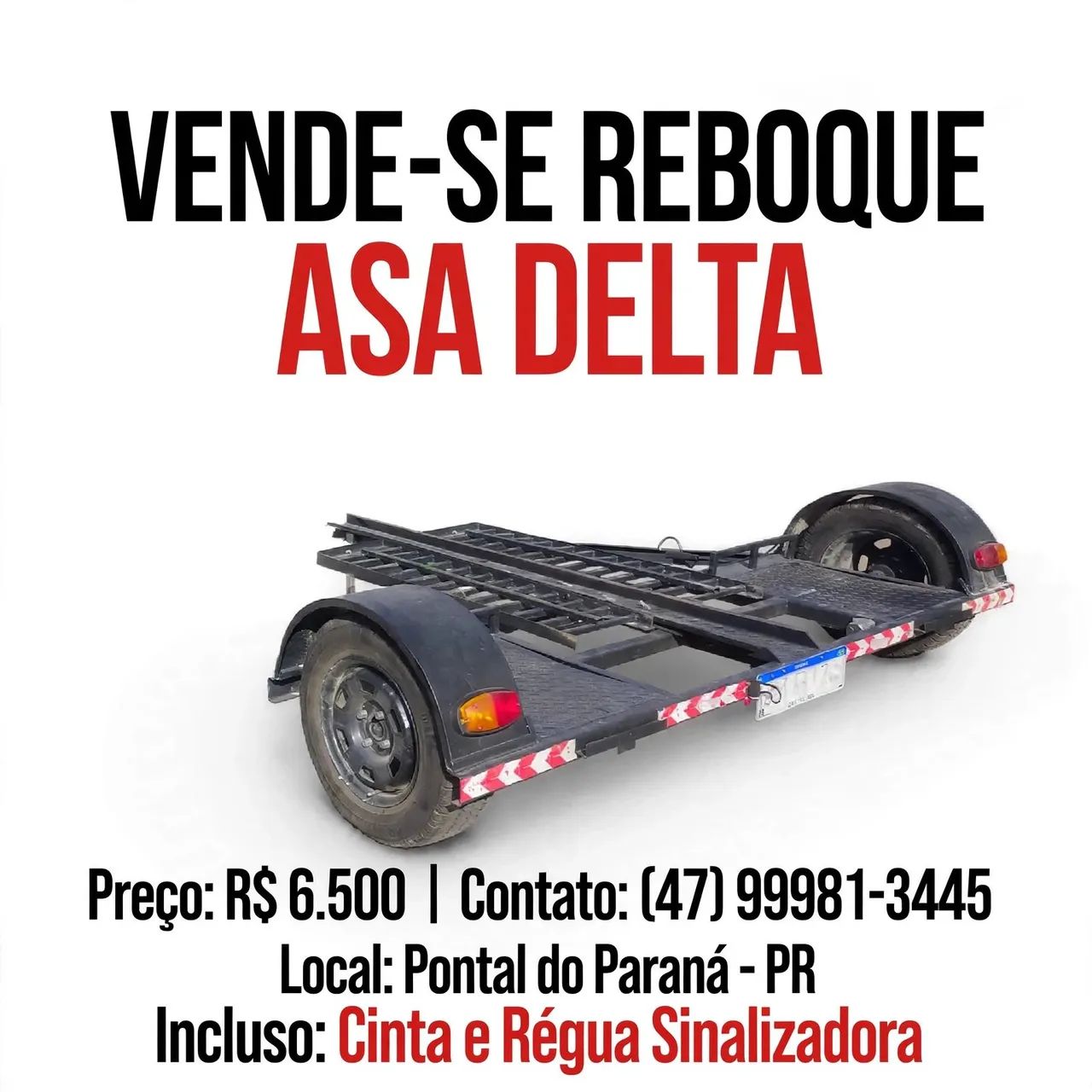 Reboque asa delta 