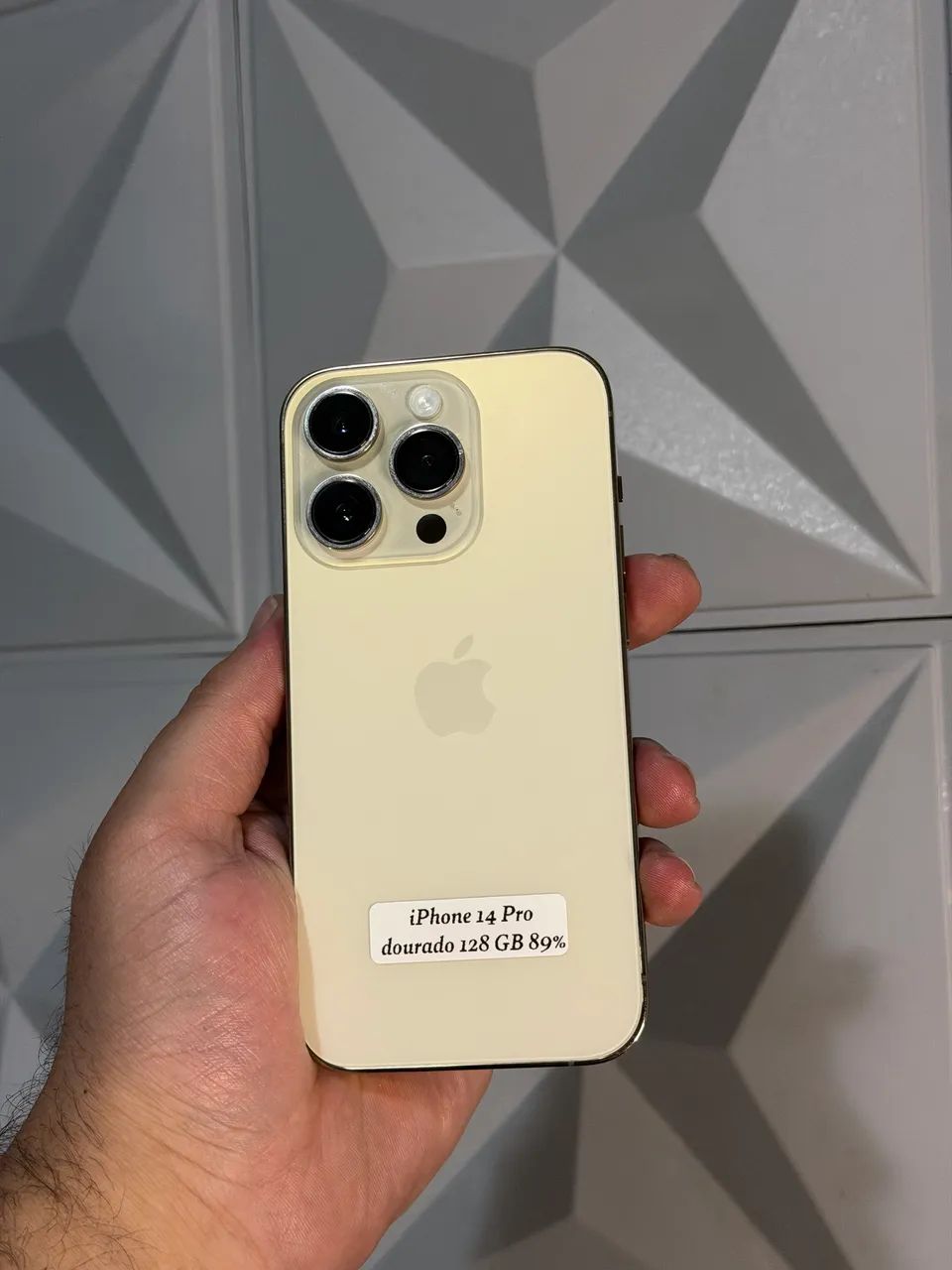 iPhone 14 Pro dourado 128 Gb 89% top 