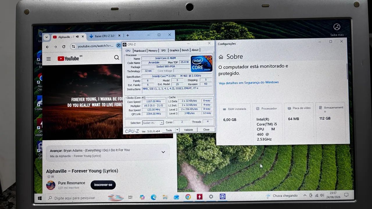 Notebook Samsung i5 460m 2.53 GHz com ssd 120gb com 6 gb ( Windows 10 e office ) - Foto 4
