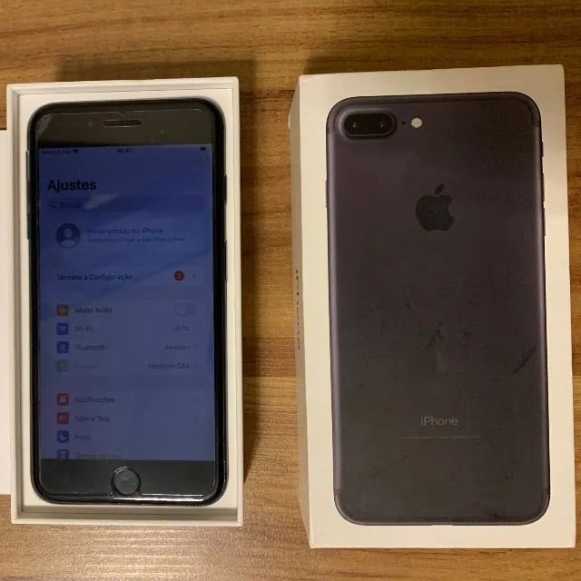 iPhone 7 Plus Preto fosco 128gb - Celulares e Smartphones