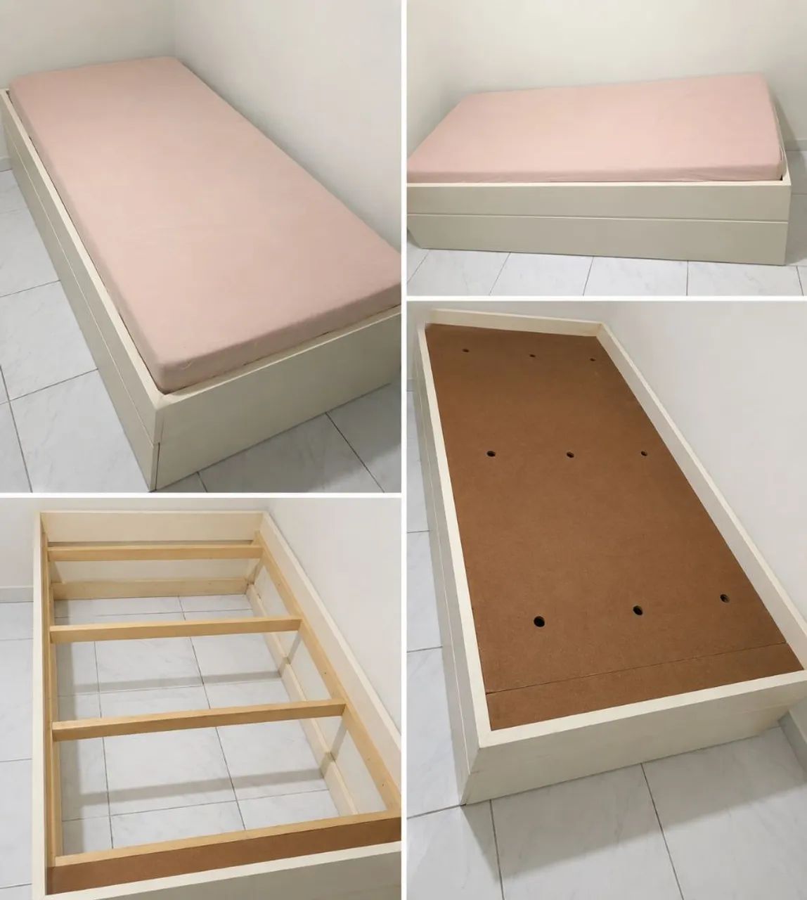 Cama Turca Solteirão MDF + Colchão 