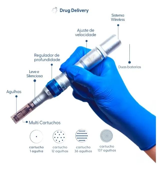 Smart Derma Pen Caneta Elétrica Microagulhamento - Foto 5