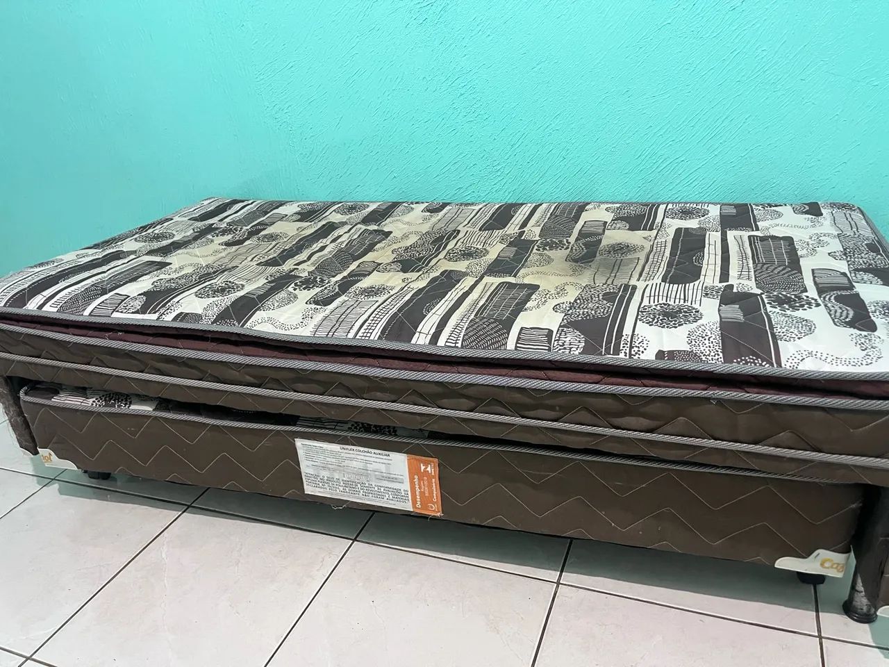 Bicama de Solteiro Completa com 2 Colchões - Foto 2