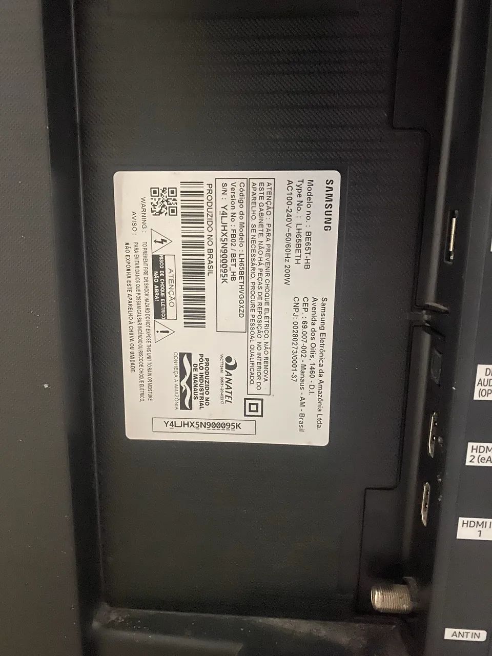 Tv Samsung 65 polegadas 