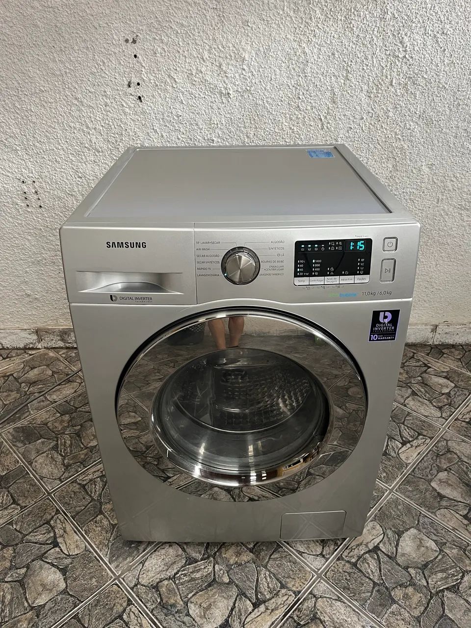 Lava e Seca Cinza Samsung 11kg 