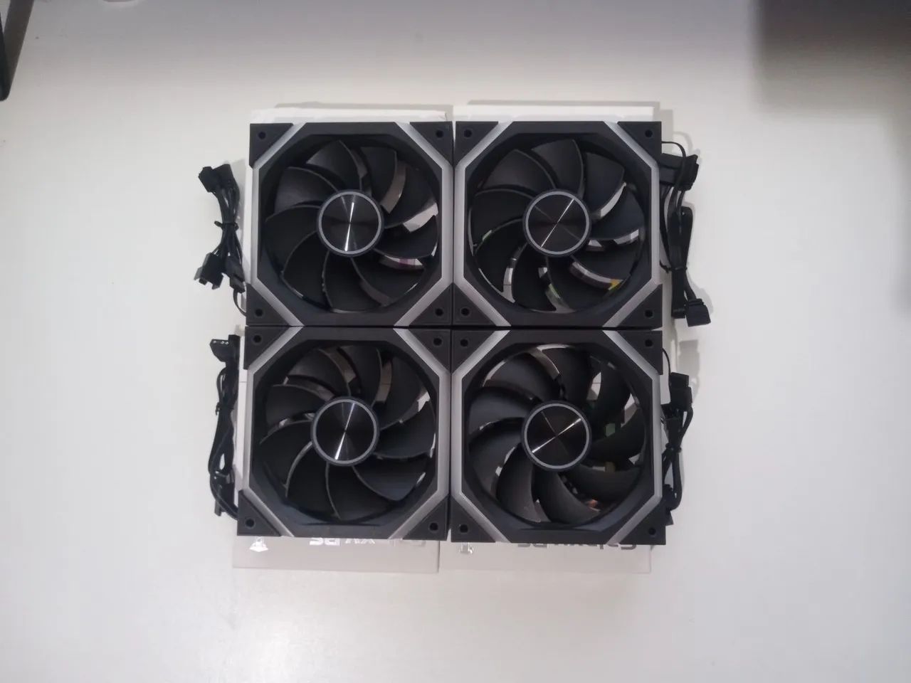 FANS VENTOINHAS GALAXY RS 3X REVERSAS E 1X NORMAL JUNGLE LEOPARD 60CFM ARGB