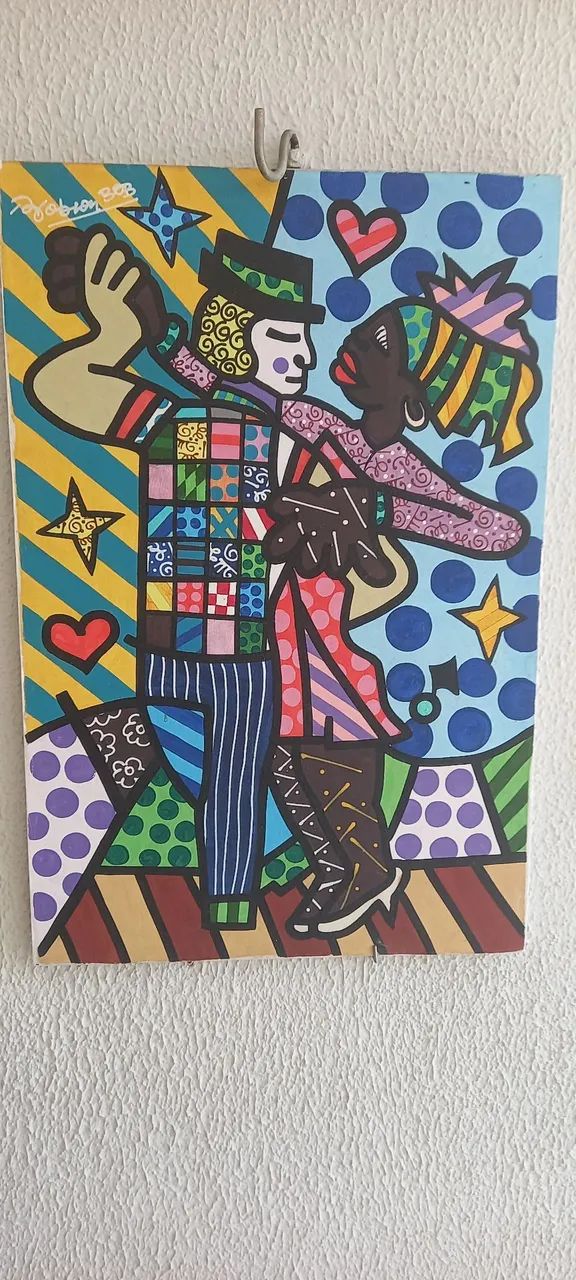 1 Quadro Pintura Romero Britto - Foto 3