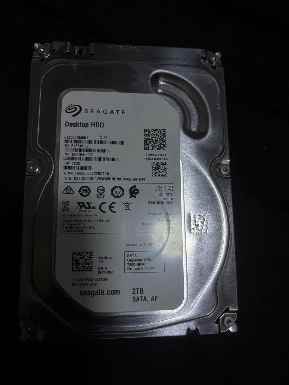 Seagate 2 terabyte 431117443584512001