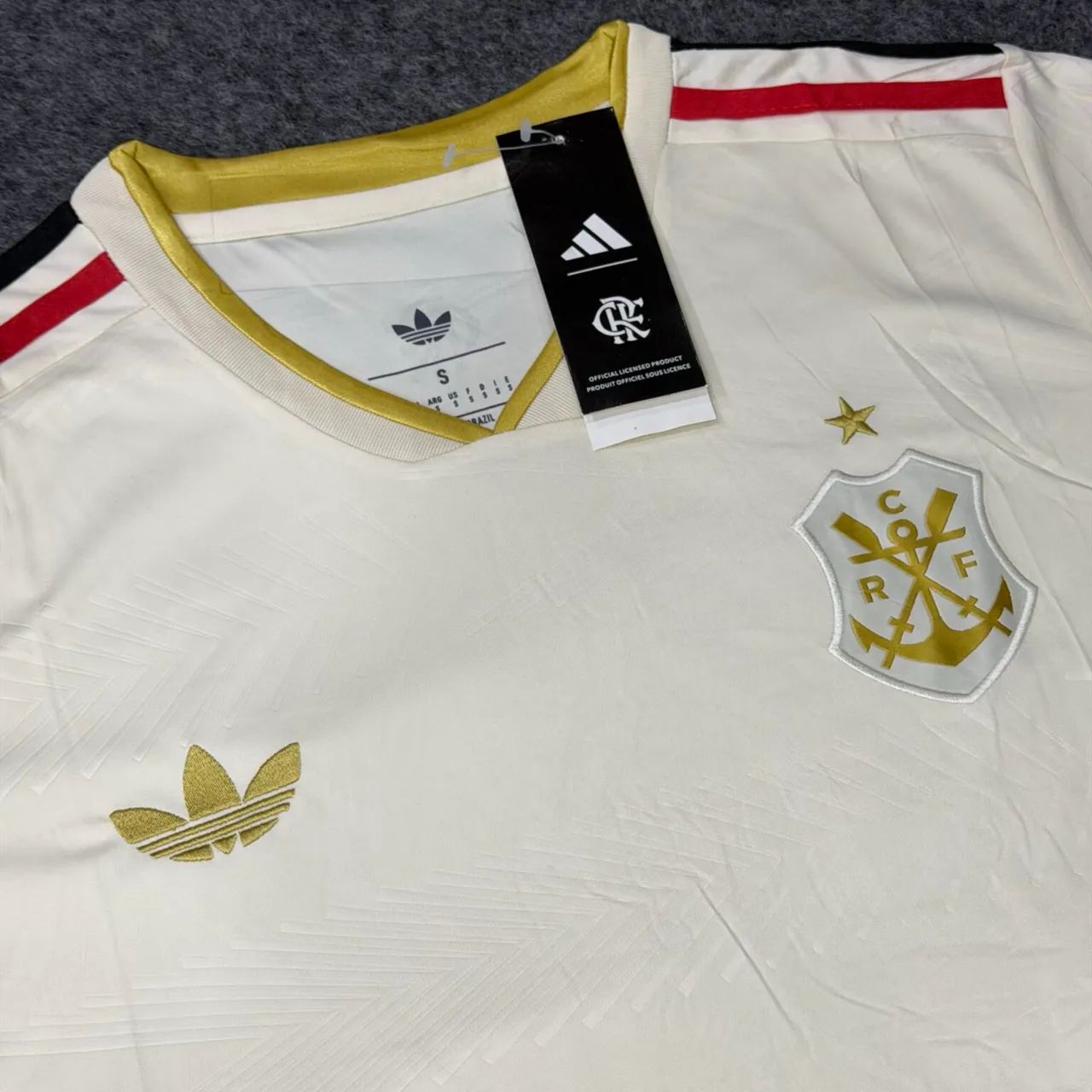 Camisa do Flamengo - Branco Dourada 