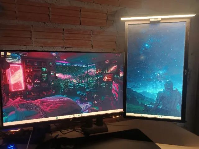 2 MONITORES COM SUPORTE DUPLO